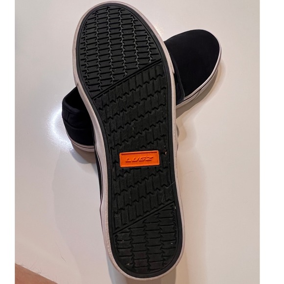 LUGZ Mens Black Canvas Slip-On Casual‎ Loafers Comfort Sneakers Shoes - Picture 4 of 13